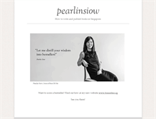 Tablet Screenshot of pearlinsiow.com